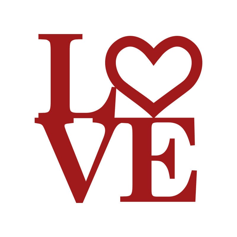 LOVE Letters with Heart
