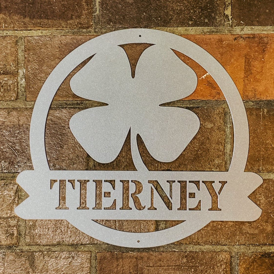 Lucky 4 Leaf Clover Monogram