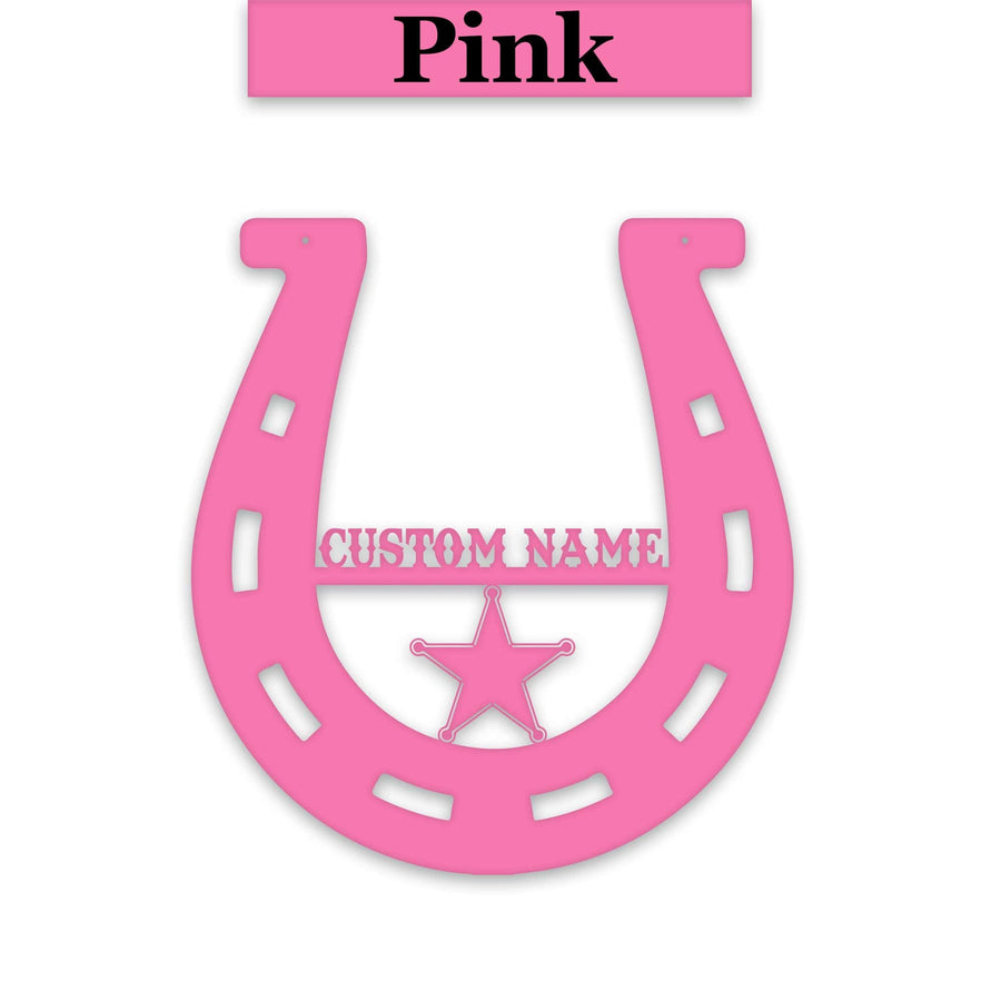 Lucky Horseshoe Personalized Metal sign