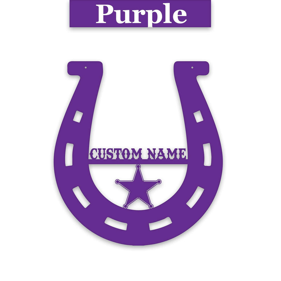 Lucky Horseshoe Personalized Metal sign