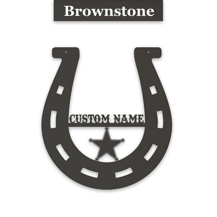 Lucky Horseshoe Personalized Metal sign