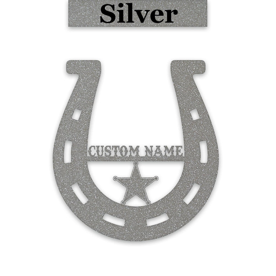 Lucky Horseshoe Personalized Metal sign