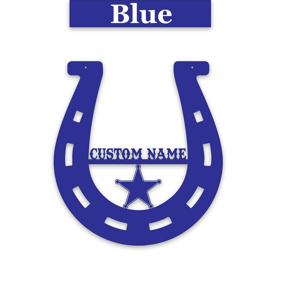 Lucky Horseshoe Personalized Metal sign
