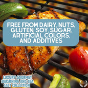 Luxury Gourmet Seasoning and Sea Salt Collection - 6 Tins Collections & Gift Sets Gustus Vitae