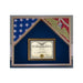Military Flag Case For 2 Flags and Certificate Display Case with 4' x 6' Flag., Military Flag Case For 2 Flags and Certificate Display Case., The Military Gift Store, Medal Display Case