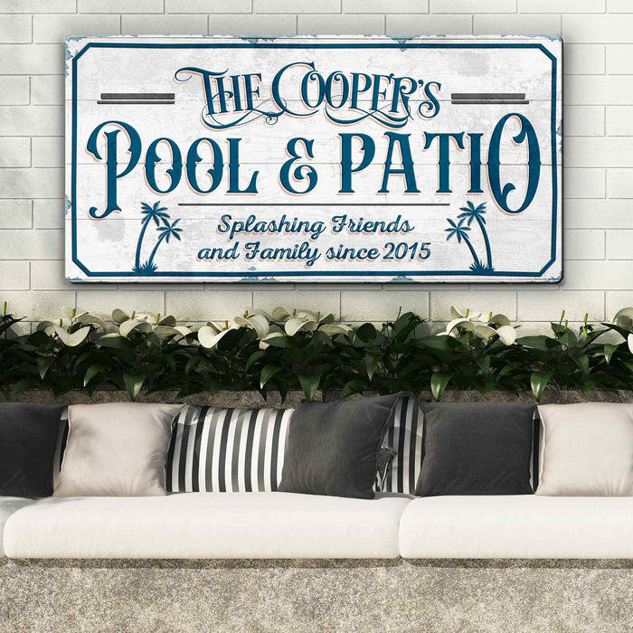 Personalized Pool Bar Sign