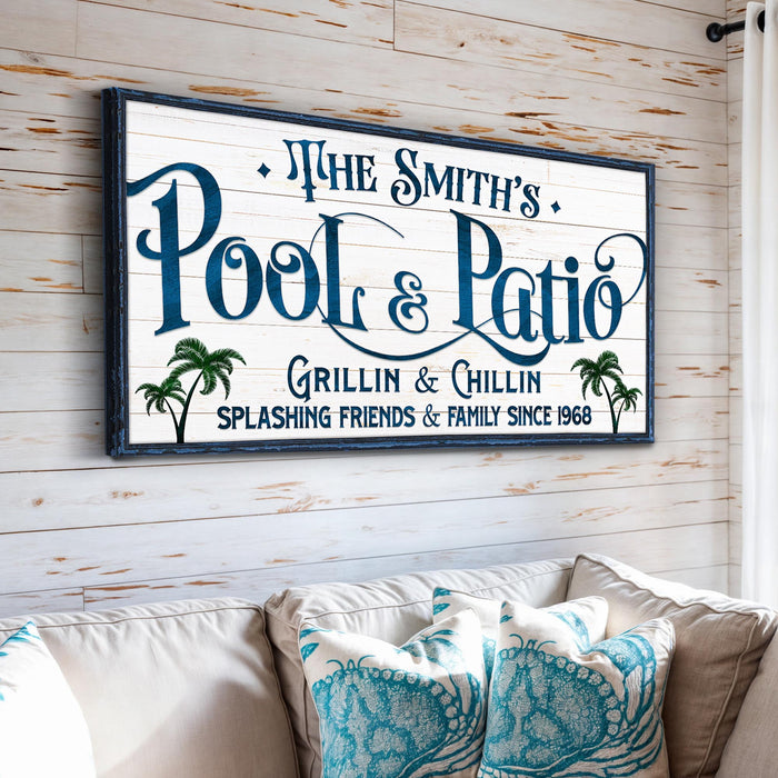 Personalized Pool Bar Sign Ii