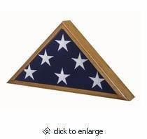 Veteran Oak Flag Case Hand Made By Veterans