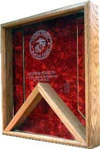 Air Force Flag Display Case - USAF Flag Case., , The Military Gift Store, Air Force Flag