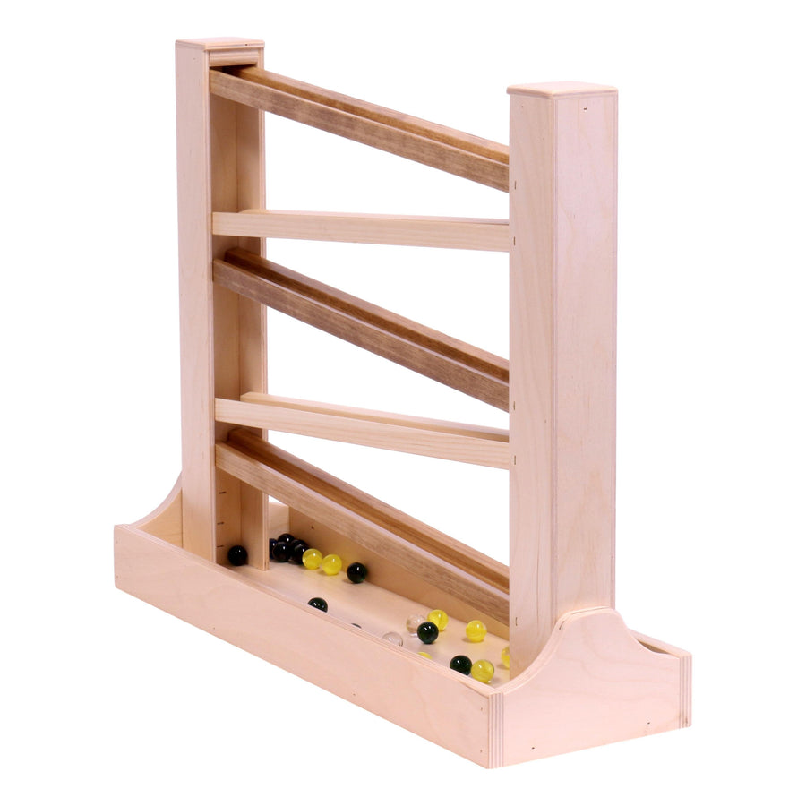 Amish-Made Heirloom Marble Roller Wooden Toy - Child-Safe Finish