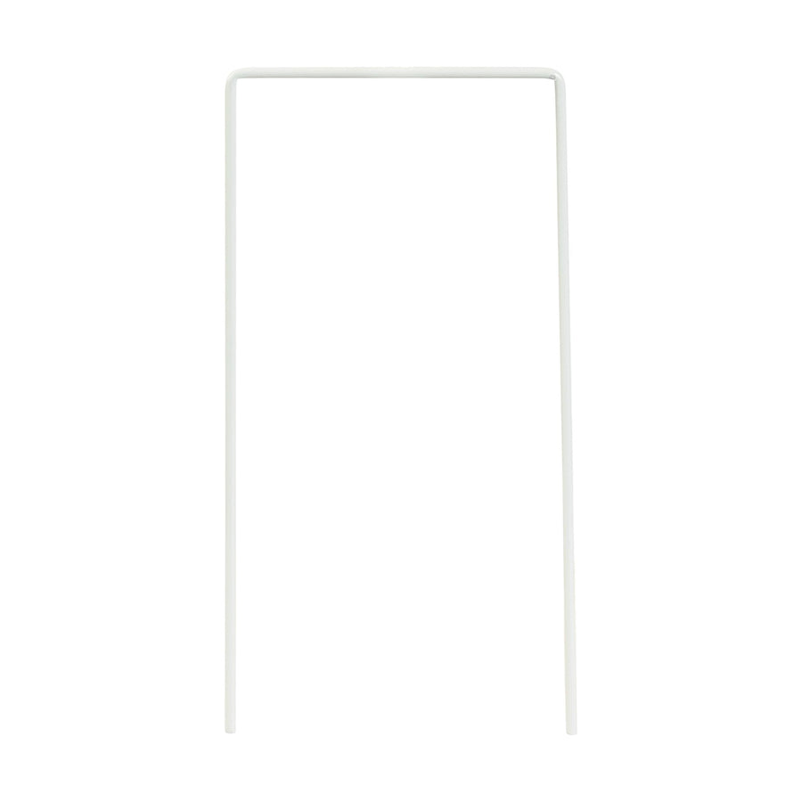 Set of 9 White Croquet Wickets, Sturdy 7 Gauge Square Hoops