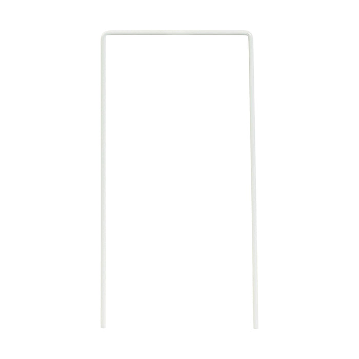 Set of 9 White Croquet Wickets, Sturdy 7 Gauge Square Hoops