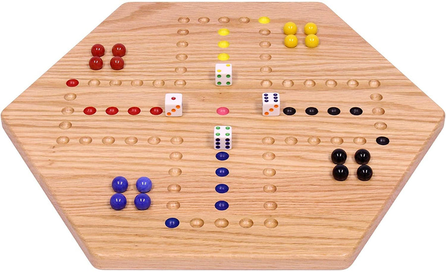 Aggravation Wahoo Marble Board Game, Double-Sided
