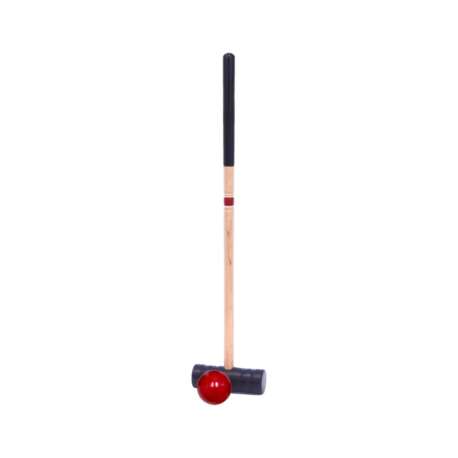 Amish-Made Individual Flag Croquet Mallet - 32" Handle - Polymer Head