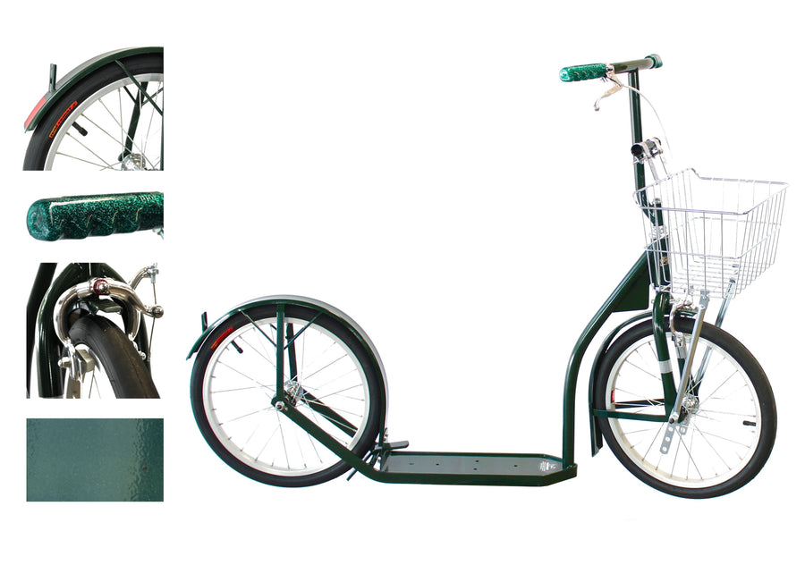 Amish-Made Deluxe Kick Scooter Bike, Model 1660, Big Kid Size