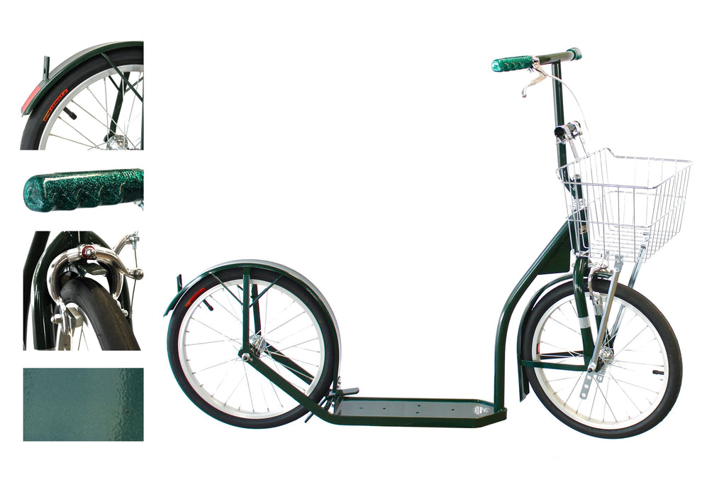 Amish-Made Deluxe Kick Scooter Bike, Model 1660, Big Kid Size