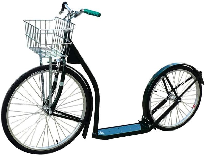 Amish-Made Deluxe Kick Scooter Bike, 24" Front Wheel 20" Rear Wheel, Adult-Size