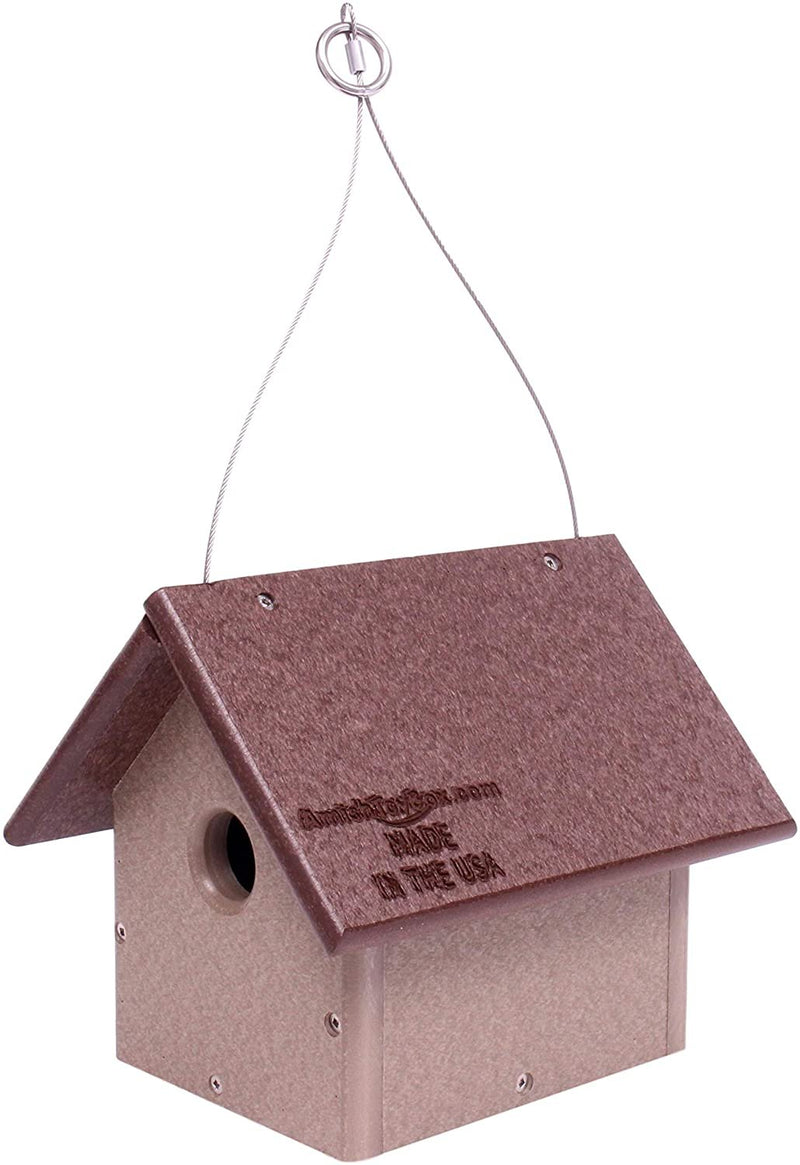 Amish-Made Chickadee or Wren House, Poly Lumber Bird House