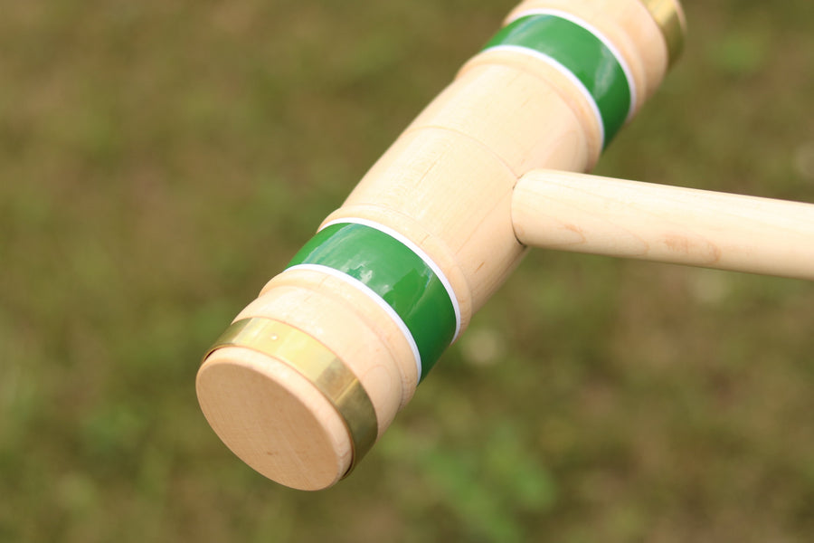 Deluxe 8-Player Croquet Game Set - Choose a Storage Option - Wooden Holder or Duffel Carry Bag