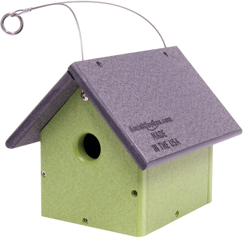 Amish-Made Chickadee or Wren House, Poly Lumber Bird House