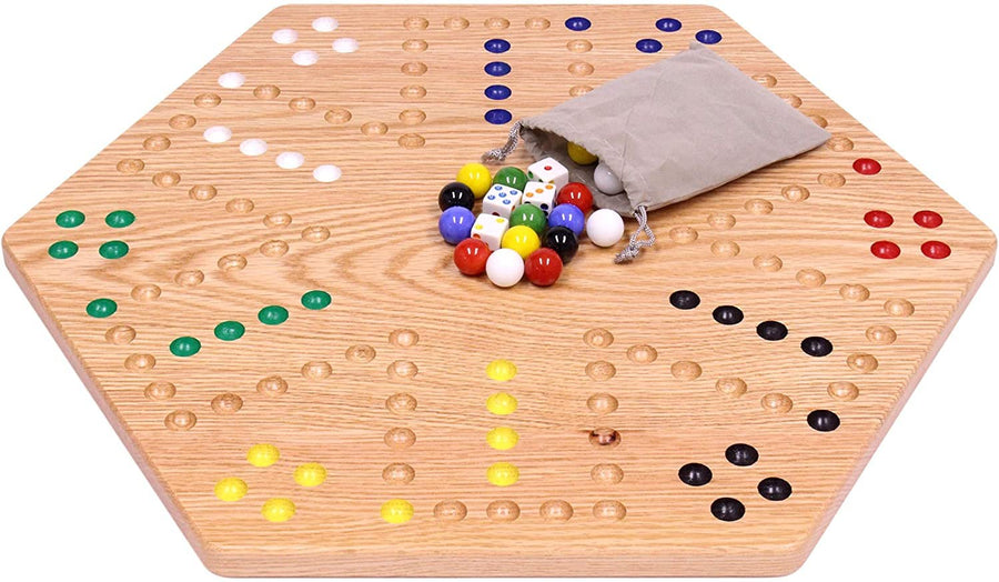 Aggravation Wahoo Marble Board Game, Double-Sided