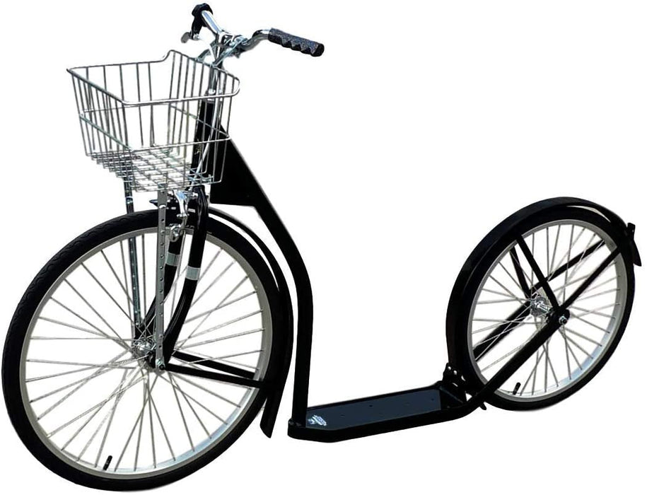 Amish-Made Deluxe Kick Scooter Bike, 24" Front Wheel 20" Rear Wheel, Adult-Size