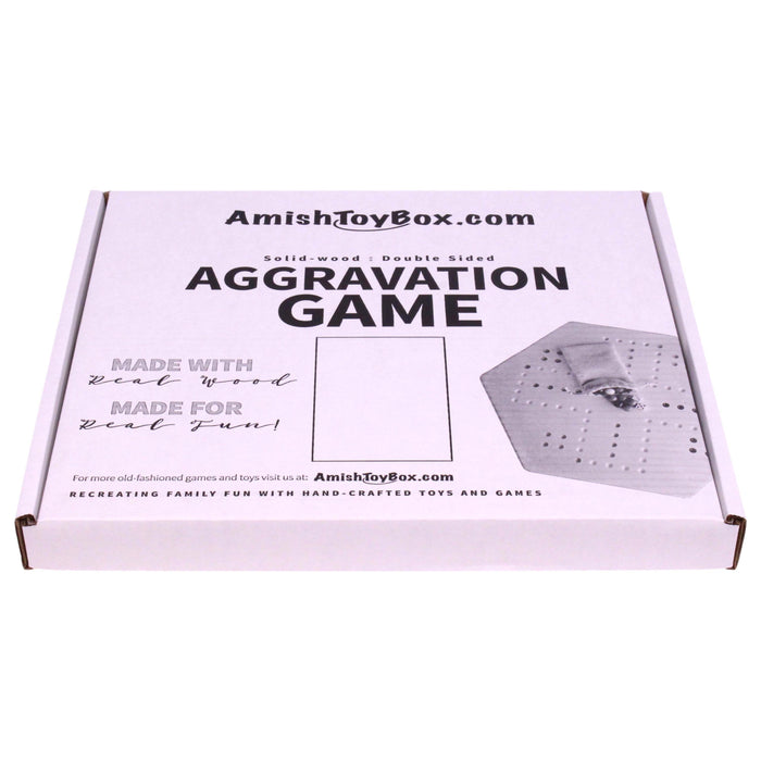 Solid Oak 16" Wide Aggravation Game Board, Unpainted Holes, Double-sided