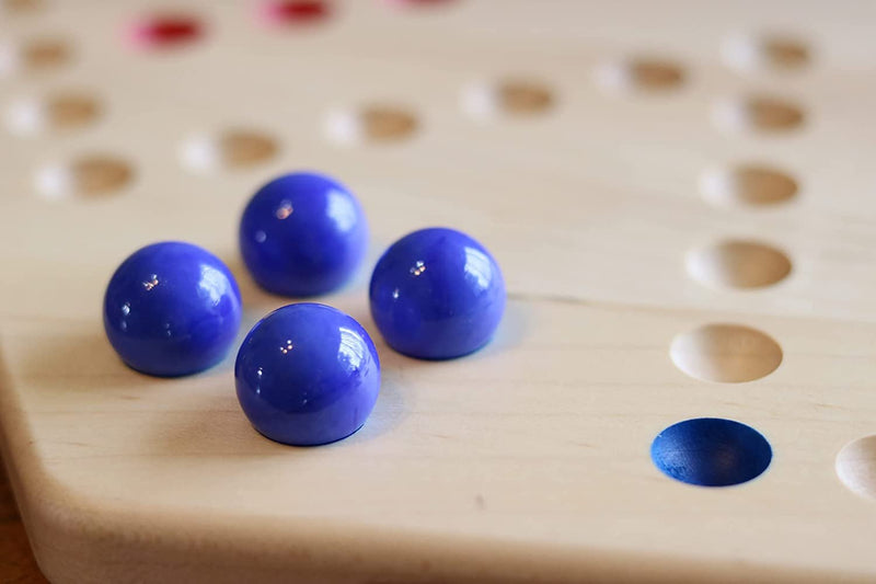 Aggravation Wahoo Marble Board Game, Double-Sided, Hand Painted