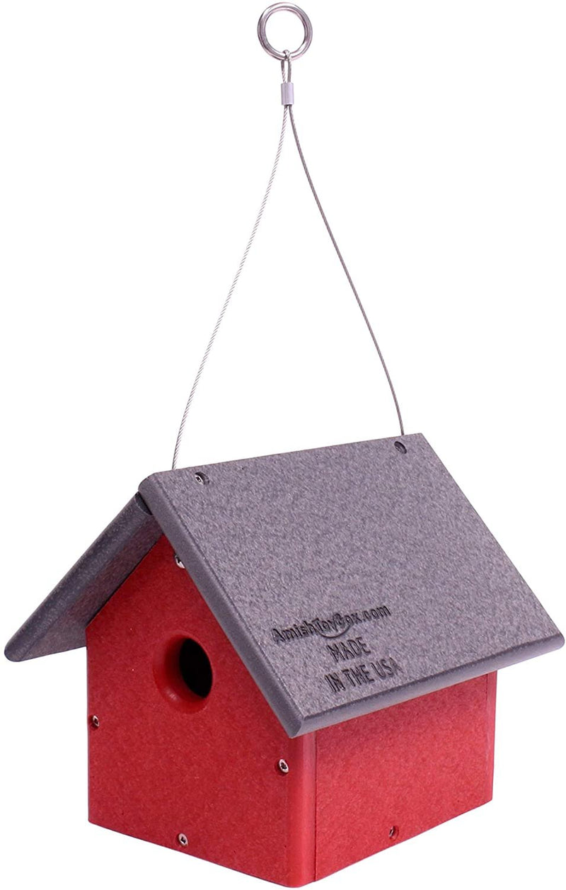 Amish-Made Chickadee or Wren House, Poly Lumber Bird House