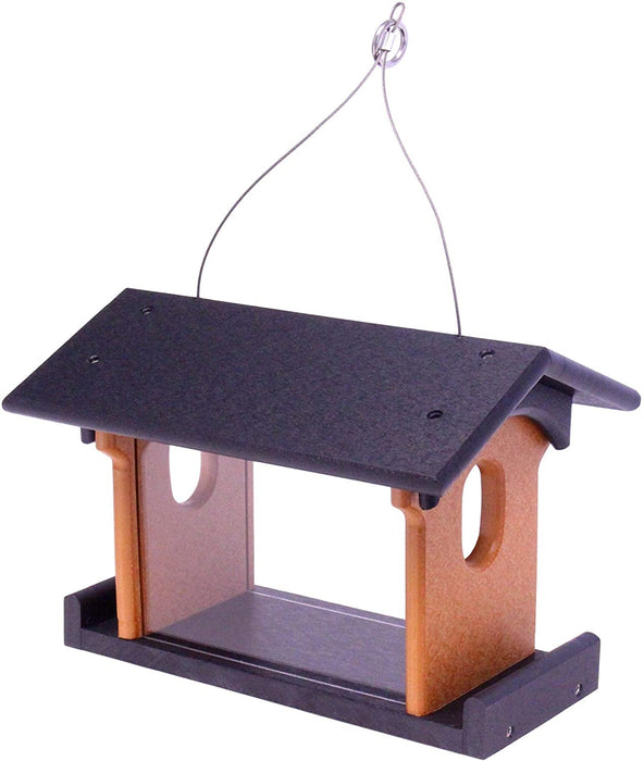 Amish-Made Bluebird Feeder, Made With Poly Lumber, For Feeding Mealworms