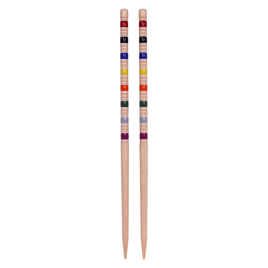 Deluxe 8-Player Croquet Game Set - Choose a Storage Option - Wooden Holder or Duffel Carry Bag