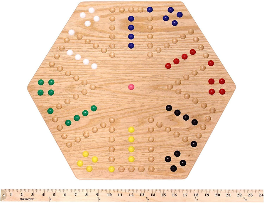 Aggravation Wahoo Marble Board Game, Double-Sided