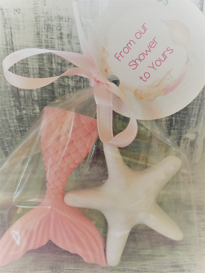 10 Mermaid and Starfish Soaps:  Party Favors