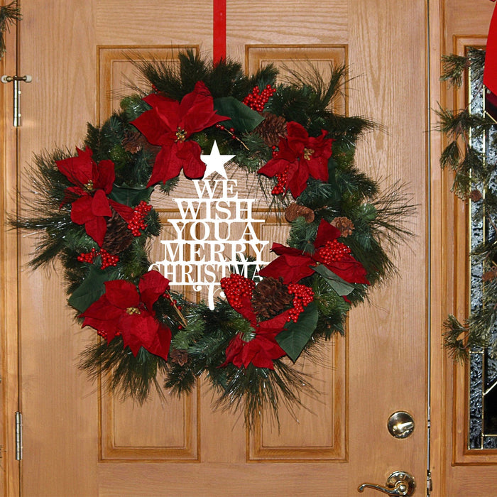 Merry Christmas Tree - Metal Art Sign Decor