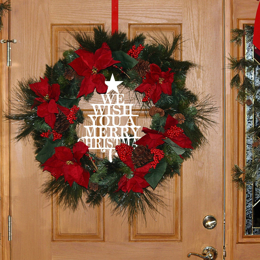 Merry Christmas Tree - Metal Art Sign Decor