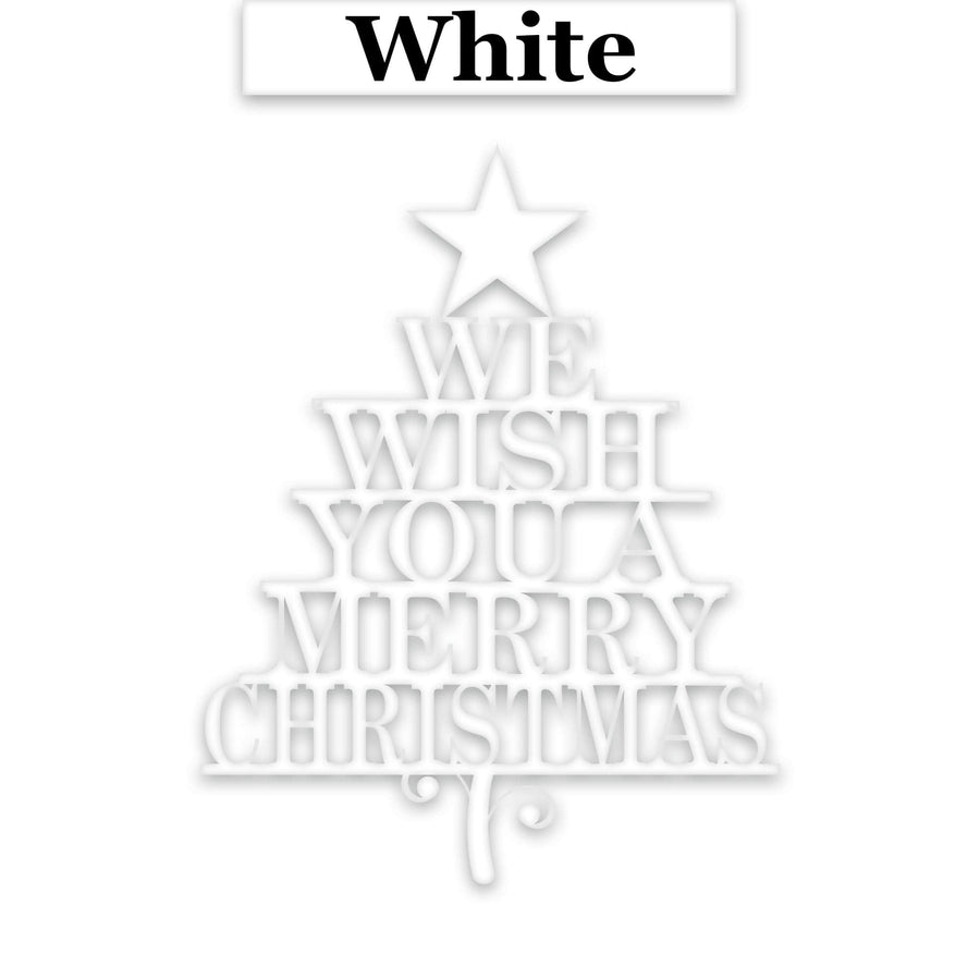 Merry Christmas Tree - Metal Art Sign Decor