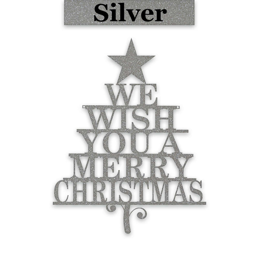 Merry Christmas Tree - Metal Art Sign Decor