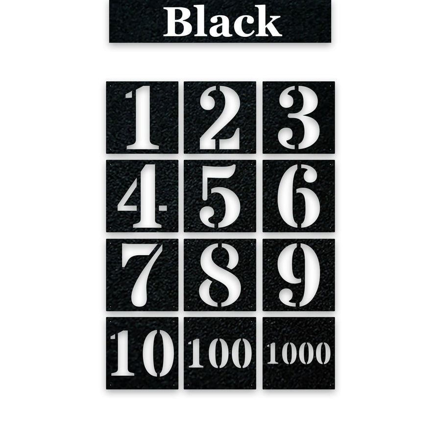 Metal Dock /Garage Door Numbers