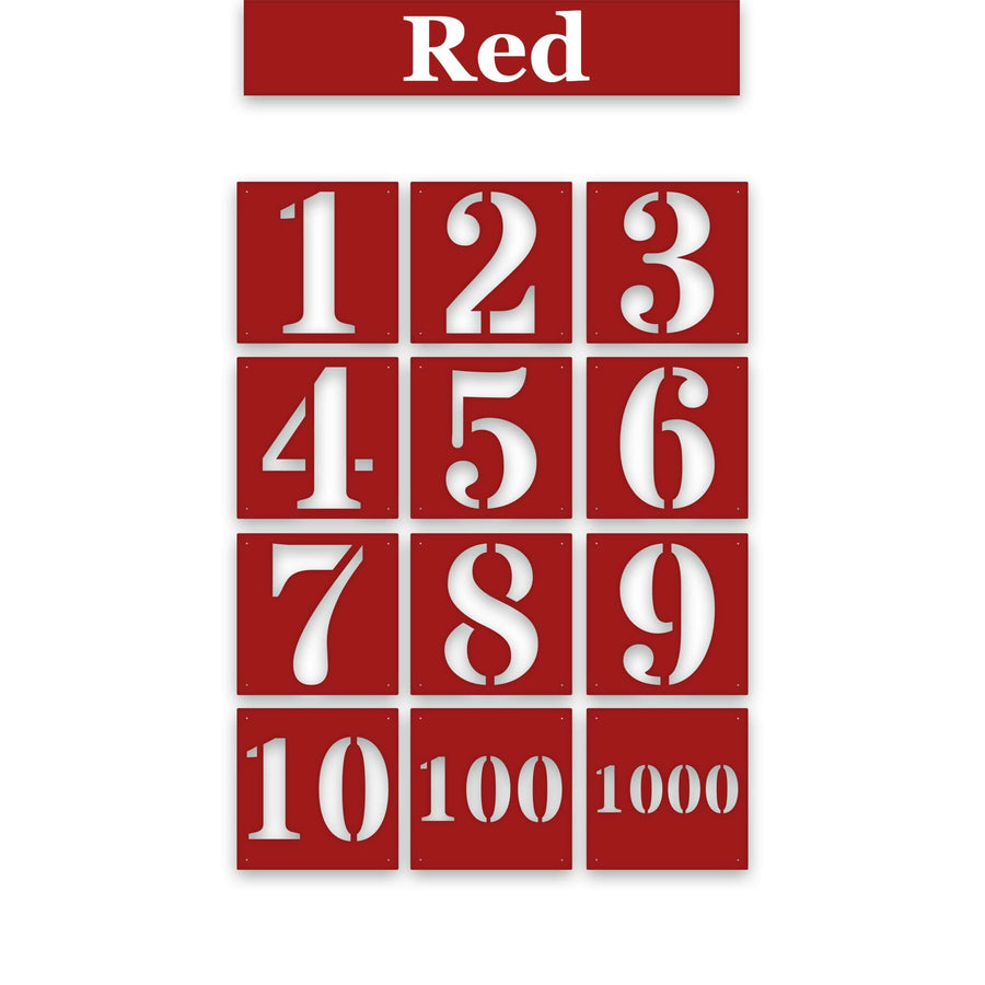 Metal Dock /Garage Door Numbers