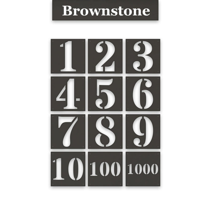 Metal Dock /Garage Door Numbers