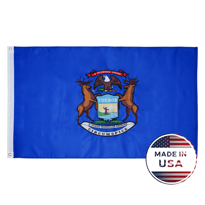 Michigan State Flag - 100% Made in USA