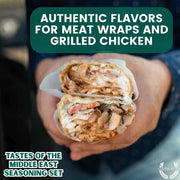 Middle Eastern Seasoning Gift Set - Tastes of The Middle East - Artisanal Spice Blends Six Pack Collections & Gift Sets Gustus Vitae