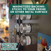 Middle Eastern Seasoning Gift Set - Tastes of The Middle East - Artisanal Spice Blends Six Pack Collections & Gift Sets Gustus Vitae