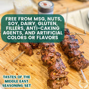 Middle Eastern Seasoning Gift Set - Tastes of The Middle East - Artisanal Spice Blends Six Pack Collections & Gift Sets Gustus Vitae