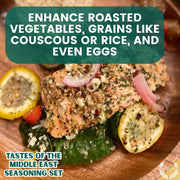 Middle Eastern Seasoning Gift Set - Tastes of The Middle East - Artisanal Spice Blends Six Pack Collections & Gift Sets Gustus Vitae