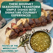 Middle Eastern Seasoning Gift Set - Tastes of The Middle East - Artisanal Spice Blends Six Pack Collections & Gift Sets Gustus Vitae