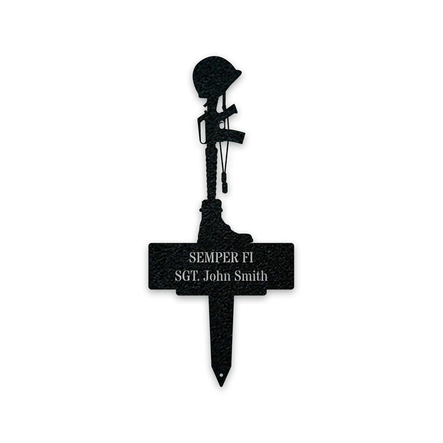 Military Memorial Stake - Personalized