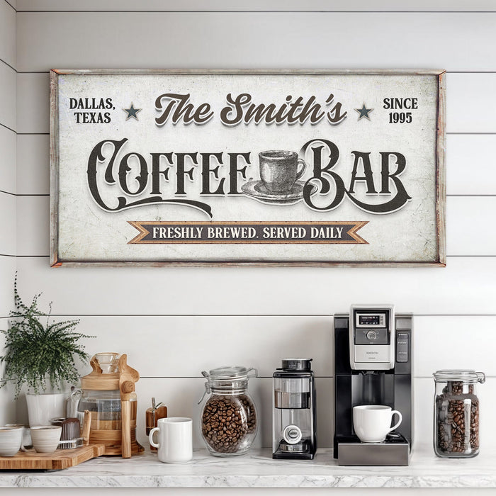 Coffee Bar Sign Ix