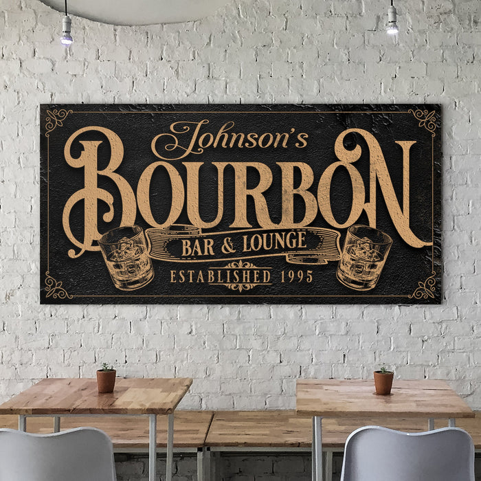 Personalized Bourbon Bar Sign Ii