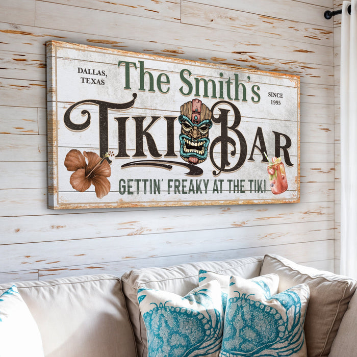 Personalized Tiki Bar Sign